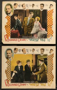 7c990 WHERE WAS I 2 LCs 1925 Reginald Denny in a bachelor's comedy of terrors, ultra rare!