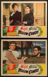 7c997 YELLOW CANARY 2 LCs 1944 Anna Neagle is despised by women and scorned by men, Richard Greene!