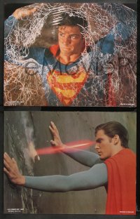 7c281 SUPERMAN III 8 English LCs 1983 Christopher Reeve as the superhero, Richard Pryor, Kidder!