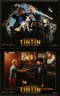 7c008 ADVENTURES OF TINTIN 10 LCs 2011 Steven Spielberg's version of the Belgian comic!