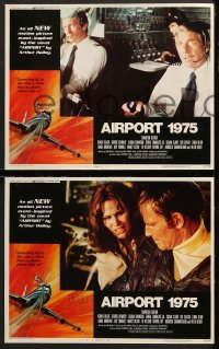 7c030 AIRPORT 1975 8 LCs 1974 Charlton Heston, Karen Black, George Kennedy, Gloria Swanson