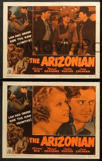 7c326 ARIZONIAN 7 LCs R1951 Charles Vidor, Richard Dix, law and order on the raw frontier!