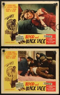 7c055 BLOOD & BLACK LACE 8 LCs 1965 Mario Bava, a fashion house becomes a house of blood!