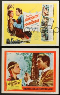 7c071 CAPTAIN JOHN SMITH & POCAHONTAS 8 LCs 1953 Anthony Dexter, Jody Lawrance, great adventure!
