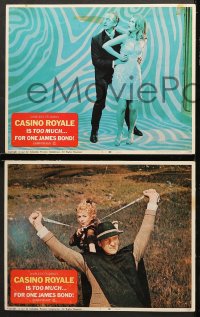 7c076 CASINO ROYALE 8 LCs 1967 Peter Sellers, Niven, Welles, Ursula Andress, James Bond spoof!