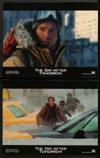 7c010 DAY AFTER TOMORROW 10 LCs 2004 Jake Gyllenhaal, Dennis Quaid, disaster scenes!