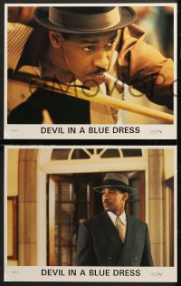 7c095 DEVIL IN A BLUE DRESS 8 LCs 1995 cool images of Denzel Washington, sexy Jennifer Beals!