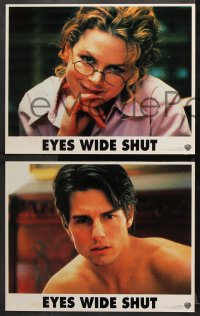 7c118 EYES WIDE SHUT 8 LCs 1999 Stanley Kubrick directed, Tom Cruise, sexy Nicole Kidman!