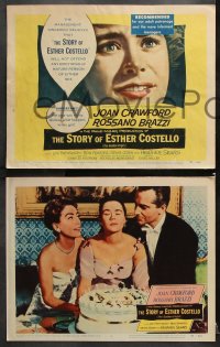 7c140 GOLDEN VIRGIN 8 LCs 1957 Joan Crawford, Sears, Brazzi, Randell, The Story of Esther Costello!