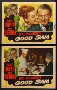 7c498 GOOD SAM 4 LCs 1948 cool images of Gary Cooper in the title role & sexy Ann Sheridan!