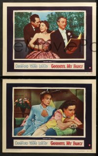 7c499 GOODBYE MY FANCY 4 LCs 1951 gorgeous Joan Crawford, Robert Young, Eve Arden, Frank Lovejoy!