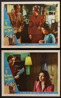 7c511 I BELIEVE IN YOU 4 LCs 1953 Johnson, Parker, young Joan Collins in only her 4th credited role!