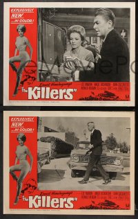 7c173 KILLERS 8 LCs 1964 Don Siegel, Hemingway, Lee Marvin, sexy Angie Dickinson, Ronald Reagan!