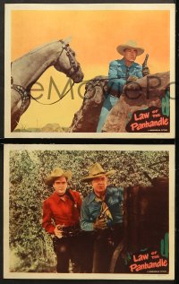 7c519 LAW OF THE PANHANDLE 4 LCs 1950 Texas cowboy Johnny Mack Brown & pretty Jane Adams!