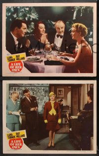 7c657 LIFE OF HER OWN 3 LCs 1950 sexy Lana Turner as Lily James who really lived, Ray Milland!
