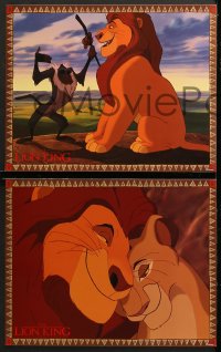 7c179 LION KING 8 LCs 1994 classic Disney cartoon set in Africa, great images!