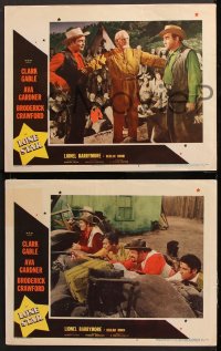 7c660 LONE STAR 3 LCs 1951 images of Clark Gable and Broderick Crawford, it's BIG in love & action!