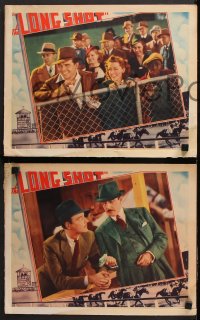 7c391 LONG SHOT 6 LCs 1939 Gordon Jones, Marsha Hunt, George E. Stone & Tom Kennedy, horse racing!