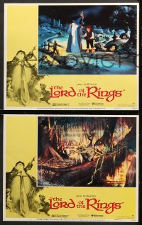 7c183 LORD OF THE RINGS 8 LCs 1978 J.R.R. Tolkien classic, Ralph Bakshi cartoon!