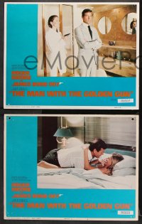 7c452 MAN WITH THE GOLDEN GUN 5 East Hemi LCs 1974 Roger Moore as James Bond, Britt Ekland!