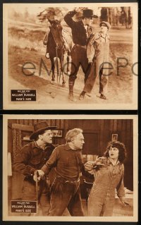 7c393 MAN'S SIZE 6 LCs 1923 William Russell, Alma Bennett, directed by Howard Mitchell!