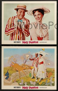 7c191 MARY POPPINS 8 LCs 1964 Disney musical classic, Dick Van Dyke, Julie Andrews!