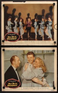 7c530 MEET ME ON BROADWAY 4 LCs 1946 Marjorie Reynolds, Jinx Falkenburg, love's young dream!