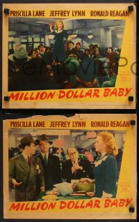 7c674 MILLION DOLLAR BABY 3 LCs 1941 great images of Priscilla Lane with Jeffrey Lynn!