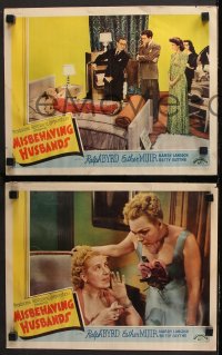 7c457 MISBEHAVING HUSBANDS 5 LCs 1940 great images of Ralph Byrd, Esther Muir & Harry Langdon!