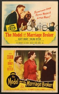 7c195 MODEL & THE MARRIAGE BROKER 8 LCs 1952 Scott Brady, Jeanne Crain, Thelma Ritter