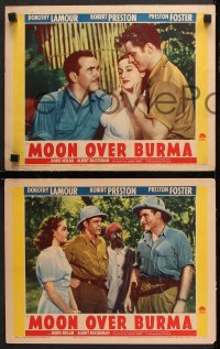 7c679 MOON OVER BURMA 3 LCs 1940 Dorothy Lamour, Robert Preston, Preston Foster, Doris Nolan