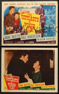 7c222 OUTCASTS OF POKER FLAT 8 LCs 1952 Anne Baxter, Dale Robertson & Hopkins in Bret Harte story!