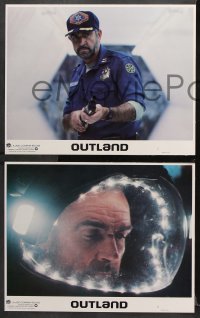 7c224 OUTLAND 8 int'l LCs 1981 Sean Connery is the only law on Jupiter's moon, Peter Boyle, sci-fi!