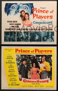 7c235 PRINCE OF PLAYERS 8 LCs 1955 Richard Burton as Edwin Booth, Maggie McNamara, John Derek!
