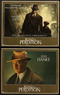 7c007 ROAD TO PERDITION 11 LCs 2002 directed by Sam Mendes, Tom Hanks, Paul Newman, Jude Law!