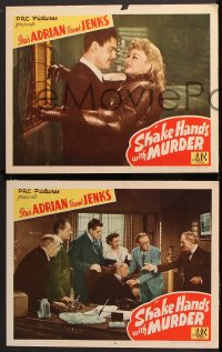 7c405 SHAKE HANDS WITH MURDER 6 LCs 1944 Iris Adrian, Frank Jenks, Douglas Fowley, crime comedy!