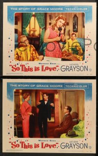 7c267 SO THIS IS LOVE 8 LCs 1953 sexy Kathryn Grayson in the story of Grace Moore!