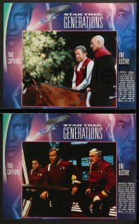 7c359 STAR TREK: GENERATIONS 7 LCs 1994 Patrick Stewart as Picard, William Shatner as Kirk!