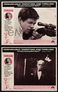 7c714 TARGETS 3 LCs 1968 cool sniper images, Boris Karloff, directed by Peter Bogdanovich!