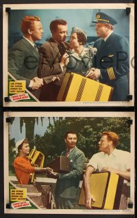 7c716 THREE GUYS NAMED MIKE 3 LCs 1951 Jane Wyman, Howard Keel, Barry Sullivan, Van Johnson
