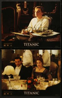 7c013 TITANIC 10 LCs 1997 Leonardo DiCaprio, Kate Winslet, James Cameron!