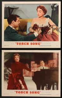 7c471 TORCH SONG 5 LCs 1953 Gig Young, tough baby Joan Crawford, a wonderful love story!