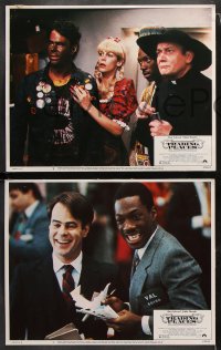 7c296 TRADING PLACES 8 LCs 1983 Dan Aykroyd & Eddie Murphy are getting rich & getting even!