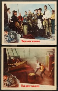 7c472 TWO LOST WORLDS 5 LCs 1950 Kasey Rogers, James Arness & top cast gathered together!