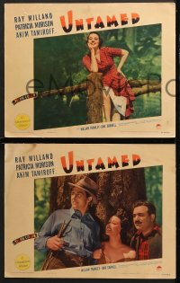 7c572 UNTAMED 4 LCs 1940 great images of Ray Milland and sexiest Patricia Morison, Akim Tamiroff!