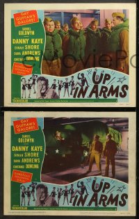 7c416 UP IN ARMS 6 LCs R1951 funnyman Danny Kaye & sexy Dinah Shore, half-dressed Goldwyn Girls!