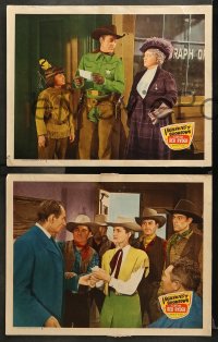 7c475 VIGILANTES OF BOOMTOWN 5 LCs 1947 Allan Lane as Red Ryder, Bobby Blake as Little Beaver!