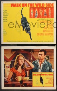 7c308 WALK ON THE WILD SIDE 8 LCs 1962 great images of sexy Jane Fonda, Laurence Harvey!