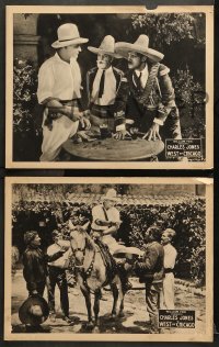 7c732 WEST OF CHICAGO 3 LCs 1922 great images of silent western cowboy Buck Jones, Renee Adoree!