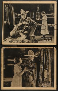 7c733 WESTERN SPEED 3 LCs 1922 great western images of cowboy Charles Buck Jones!